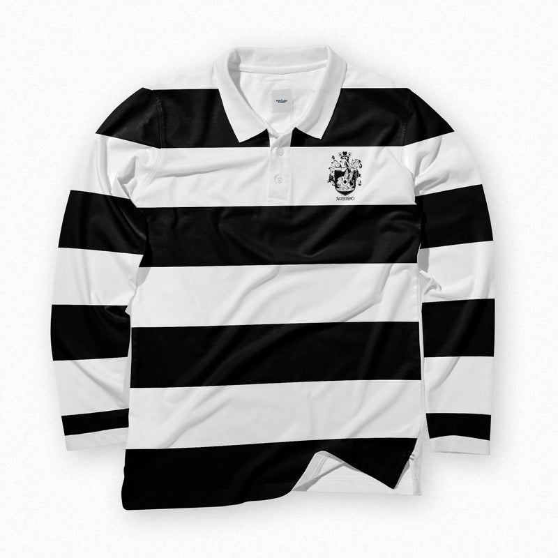 Altruismo Long Sleeve Striped Polo Shirt